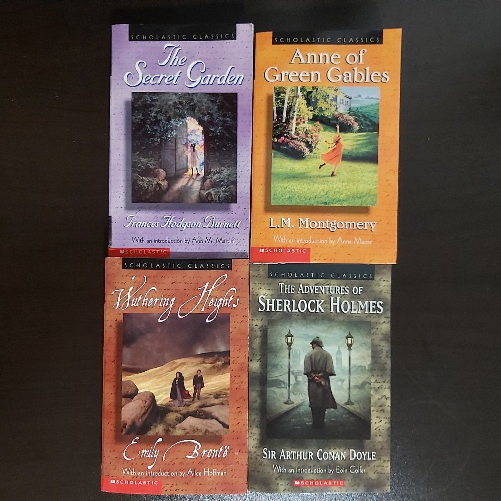 4 Paperback Classics: Bronte, Montgomery, Doyle, Burnett